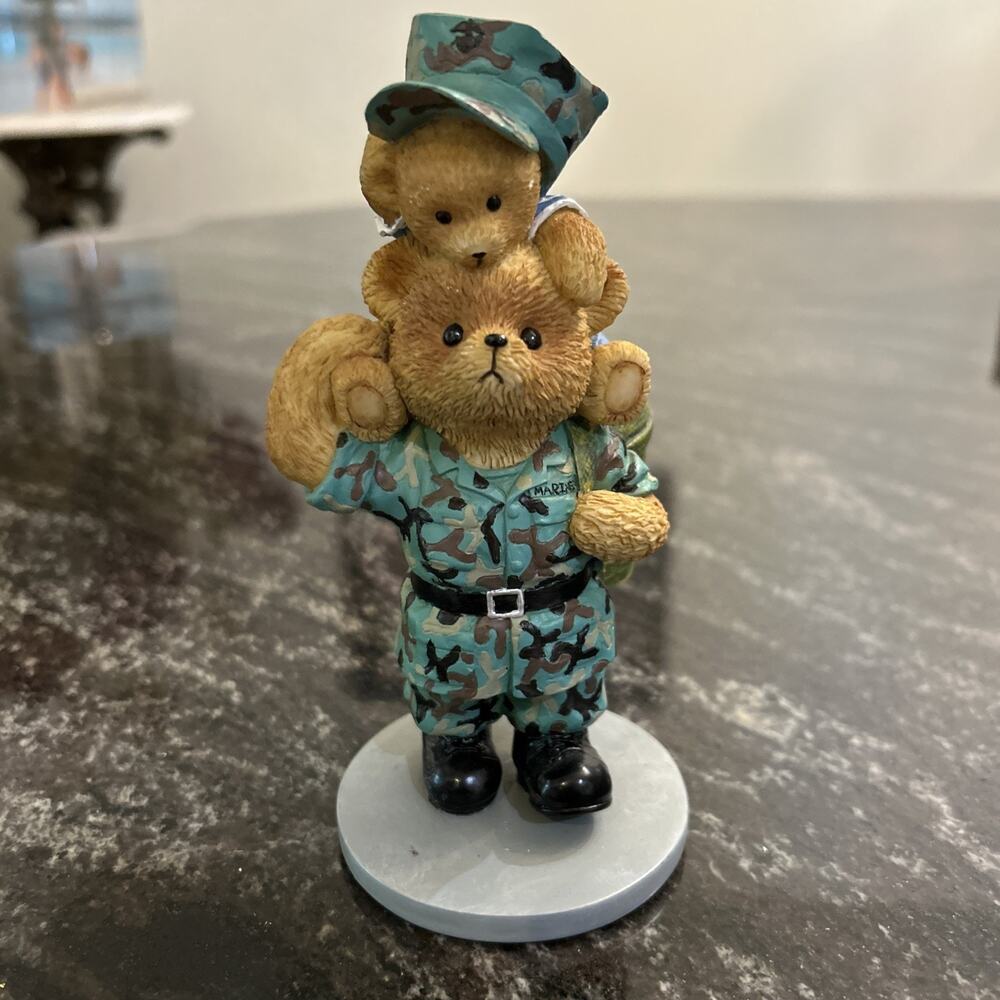 Faithful Fuzzies Marine Collection “Head & Shoulders Above the Rest” Bear Fig